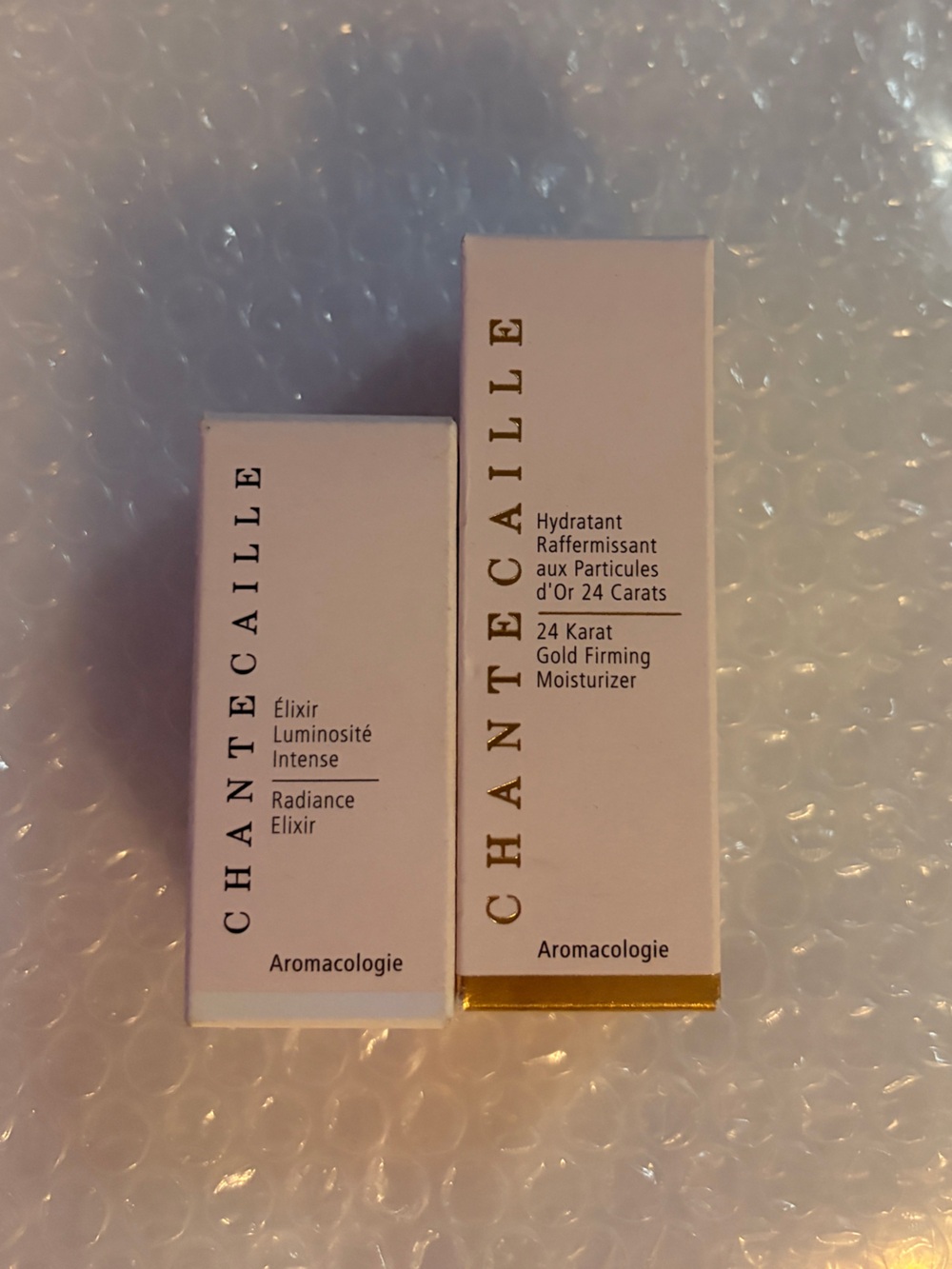 Chantecaille Duo Sample Kit: 24 Karat Gold Firming Moisturizer + Radiance Elixir